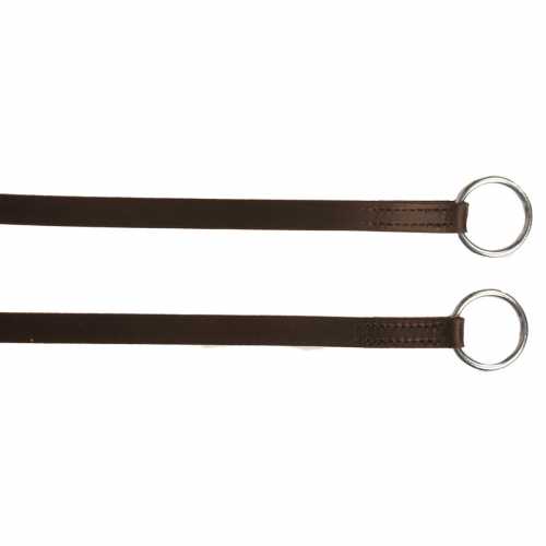 FOUILHOUX By DY'ON - Rênes caoutchouc 1/2” - 7 arrêtoirs cuir - monkey buckle