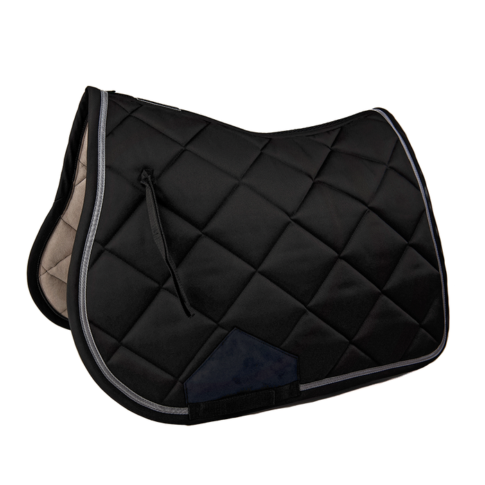 Lami-Cell tapis de selle Cheval noir. Respirant. Un classique pour monter à la maison