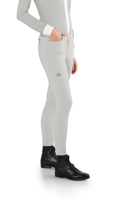 Ego 7 pantalon d'équitation femme CSO. Modèle Jumping EJ. Couleur gris ice grey. Vendu par Sellerie Fouilhoux