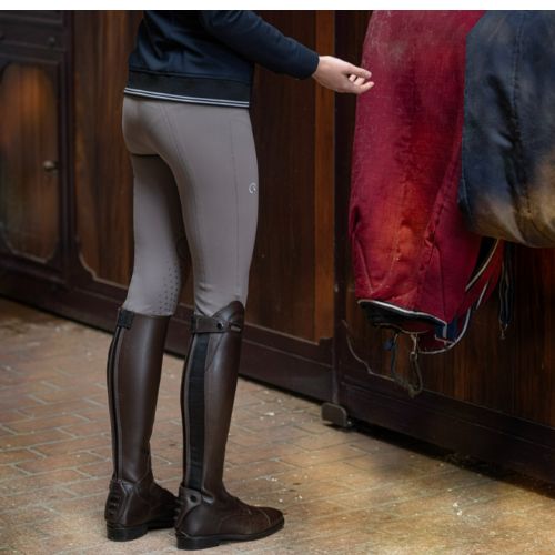 Ego 7 pantalon d'équitation femme CSO. Modèle Jumping EJ. Couleur marron clair chocolat. Vendu par Sellerie Fouilhoux