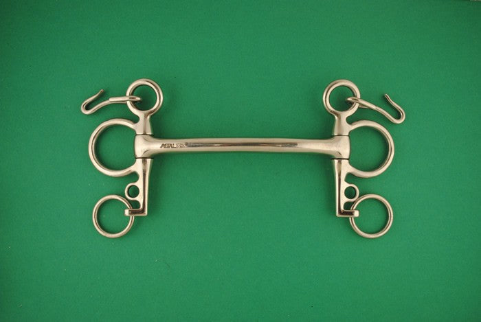 Mors pelham inox cintré pts branches