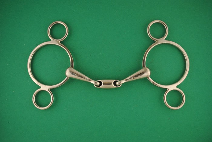 Mors règlable inox dble brisure plein