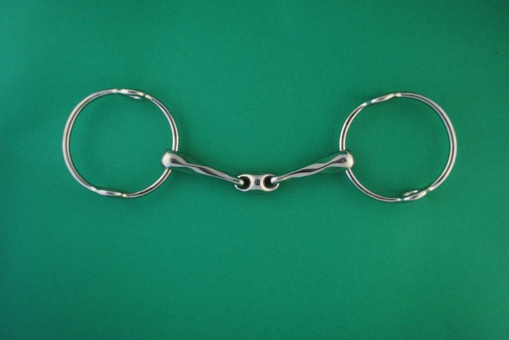 Mors releveur torsadé inox double brisure
