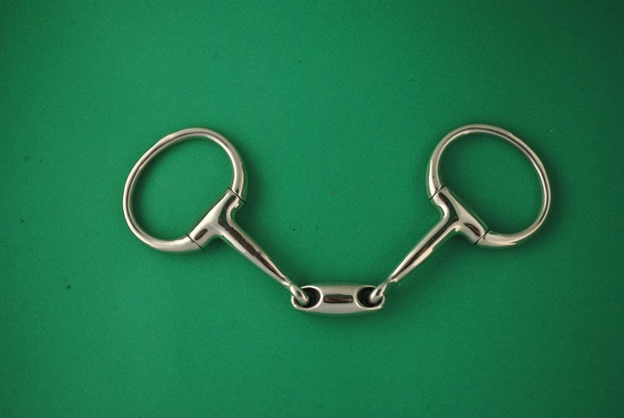 Mors de filet à olive inox dble brisure