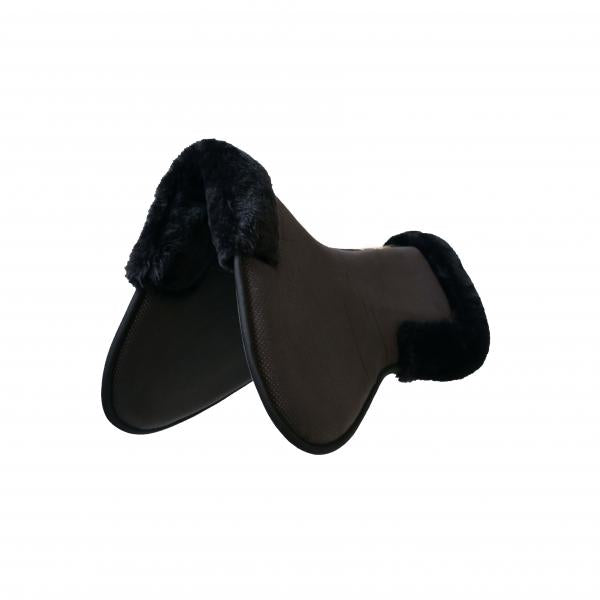 KENTUCKY - Amortisseur Anatomique Absorb Mouton couleur marron et noir. Pour cheval de CSO. Vendu par sellerie Fouilhoux Fontainebleau