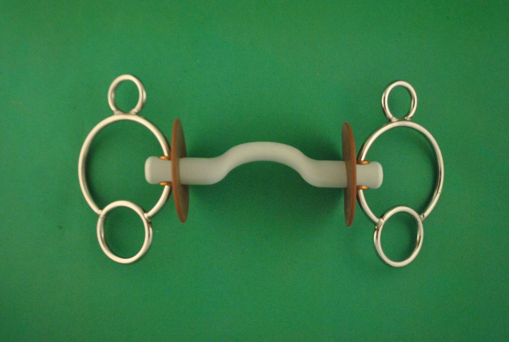 Mors réglable Beris canon flexible à passage de langue
