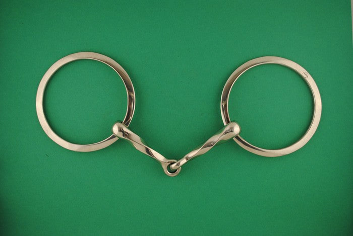 Mors brisé inox torsadé gds anneaux à bloquage