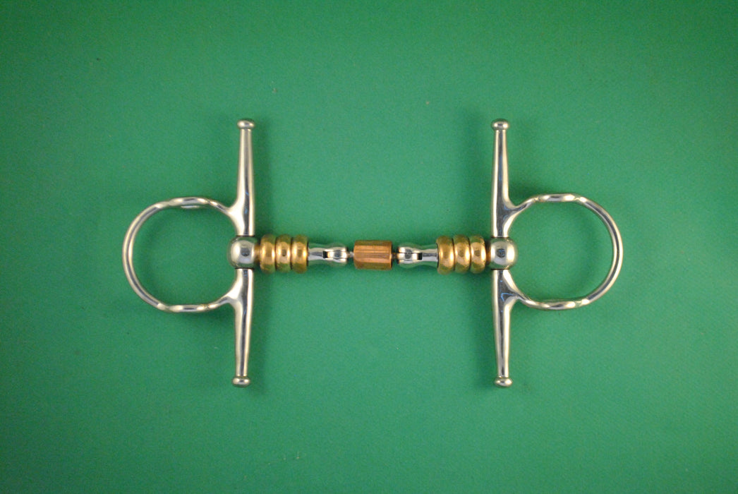 Mors releveur à aiguilles double brisure rouleaux cuivre et cylindre tournant