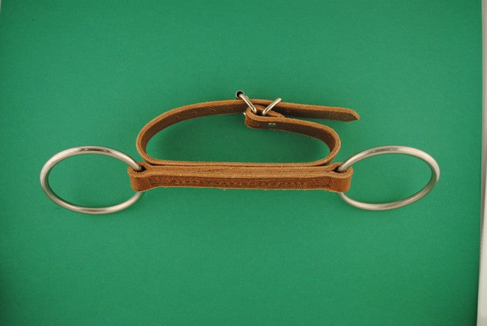 Mors droit en cuir souple à courroie (Made in la Sellerie Fouilhoux)