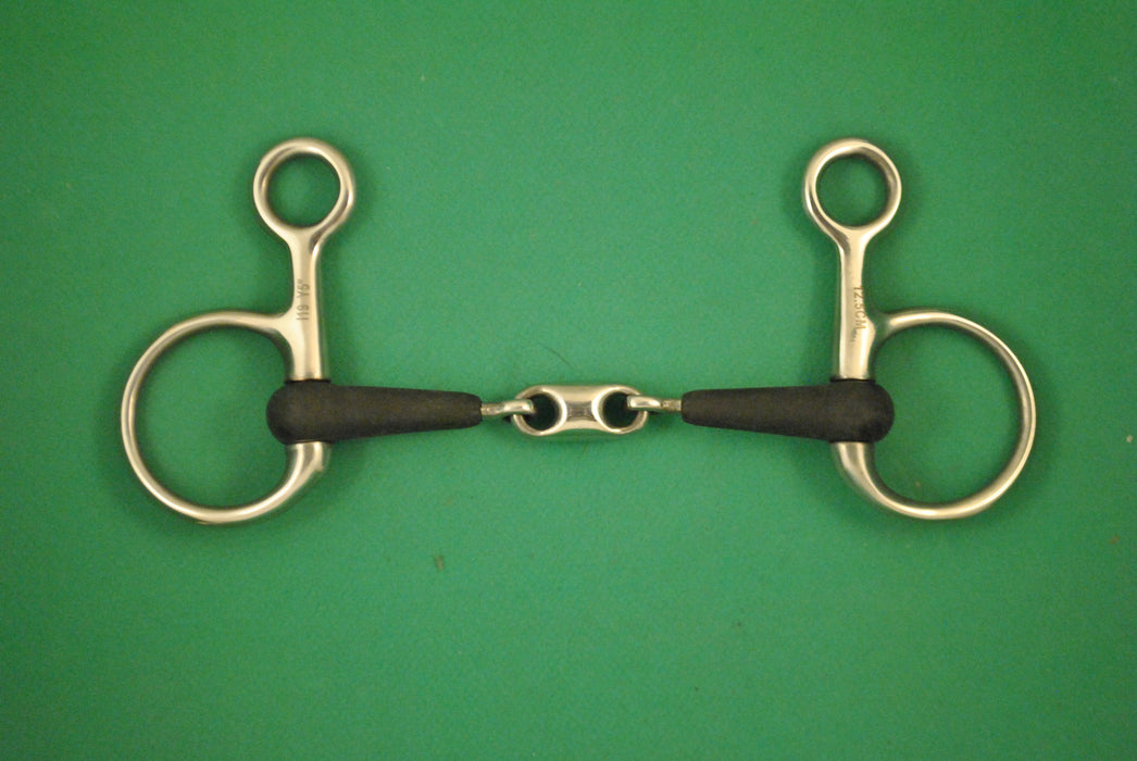 Mors baucher double brisure caoutchouc