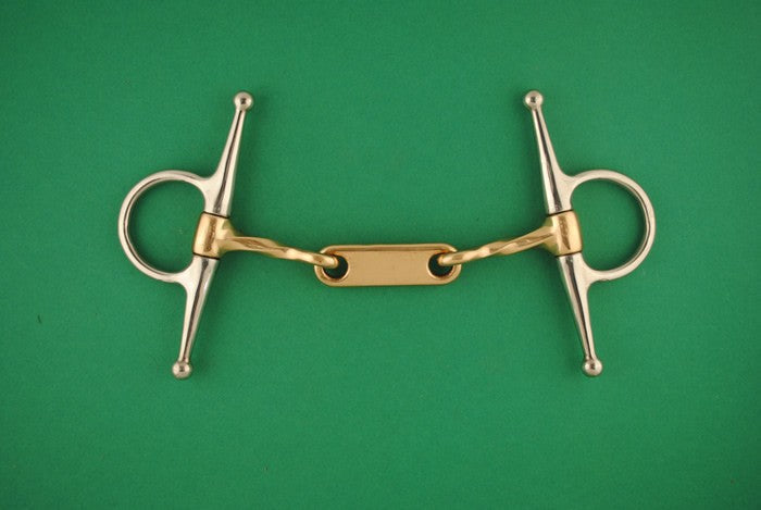 Mors à aiguille dble brisure torsadé cuivre