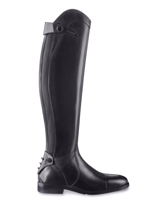 EGO7 - Bottes de cheval Aries, en cuir noir Demi Mesures, idéales dressage ou saut d'obstable
