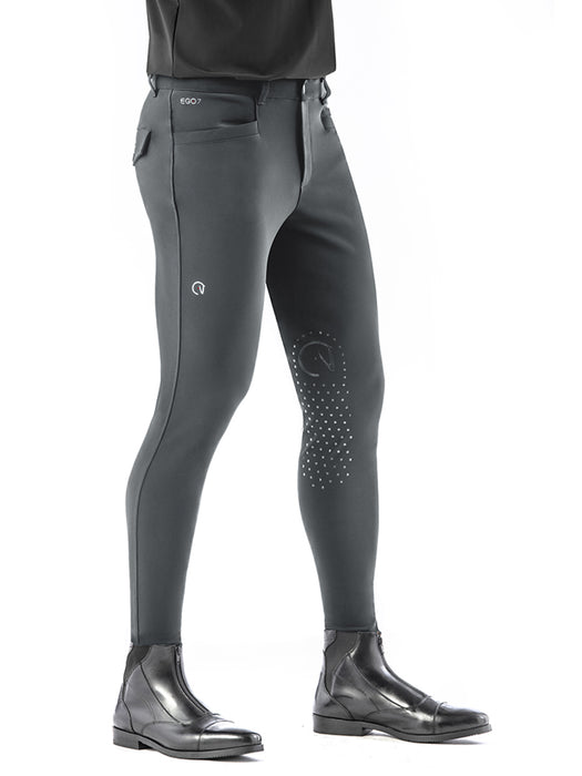Pantalon d'équitation EGO7 EJ Homme. Couleur gris. vendu par sellerie fouilhoux.