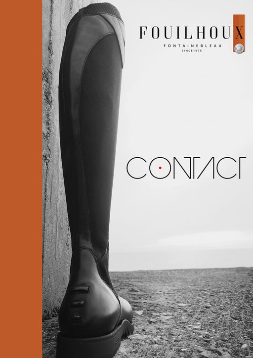 Bottes d'équitation Ego7, modèle contact, des bottes très fines qui assure un close contact avec le cheval tout en restant très resistantes et durables. Ultra confortable, et demi mesures pour une bonne adaptablité, c'est l'innovation idéale pour cavaliers amateurs ou pros.