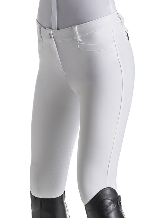 Pantalon femme Jumping EJ - EGO7 - blanc compétition. Vendu par Sellerie Fouilhoux