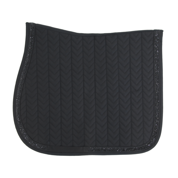Kentucky tapis glitter stone jumping black 1 - idéal CSO , taille cheval. Couleur noire avec strass.