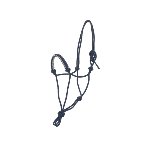 Licol pour cheval, éthologique léger , en corde tressée par Lami Cell. Couleur marine. vendu chez Fouilhoux fontainebleau. 
