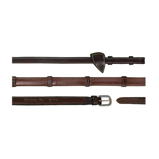 Exion Bride de chasseur pour chevaux avec rênes doublées en caoutchouc Exion Bride de chasseur pour chevaux avec rênes doublées en caoutchouc