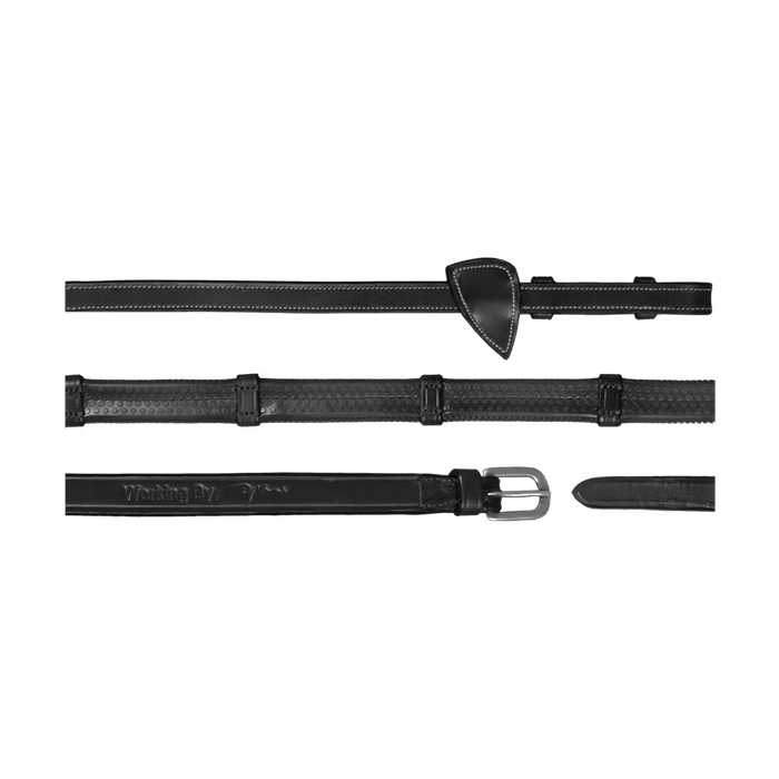 D'YON - Rênes Caoutchouc 1/2" Working Avec 7 arrêtoirs