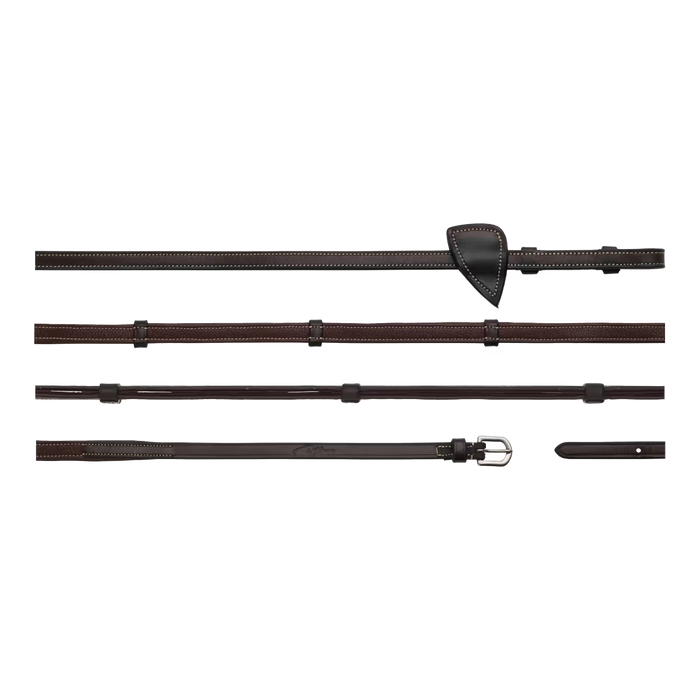 D'YON - Rênes Working en cuir à Poignées