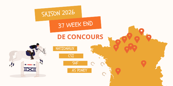 Planning des concours ou retrouver les stands Fouilhoux Fontainebleau