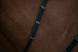 renes en tissus avec arrtoires, taille cheval. Par HVN. Couleur noir. FInitons cuir surpiqués. Vendues par Fouilhoux Fontainebleau. détails