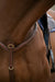 Collier de chasse pour chevaux en cuir par HVN. Possibilité d'ajouter une martingale grâce à plusieurs boucles. Cuir de Haute qualité, Camel. Attache simple à la selle. Vendu par sellerie Fouilhoux Fontainebleau. 