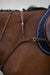 collier de chasse ergonomique avec long pont. En cuir de Haute Qualité, par HVN pro. Couleur Camel élégante et surpiqure blanche. Vendu par sellerie Fouiloux Fontainebleau. 