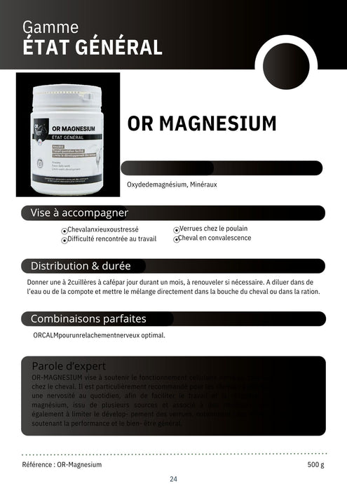 OR VET - Or Magnésium