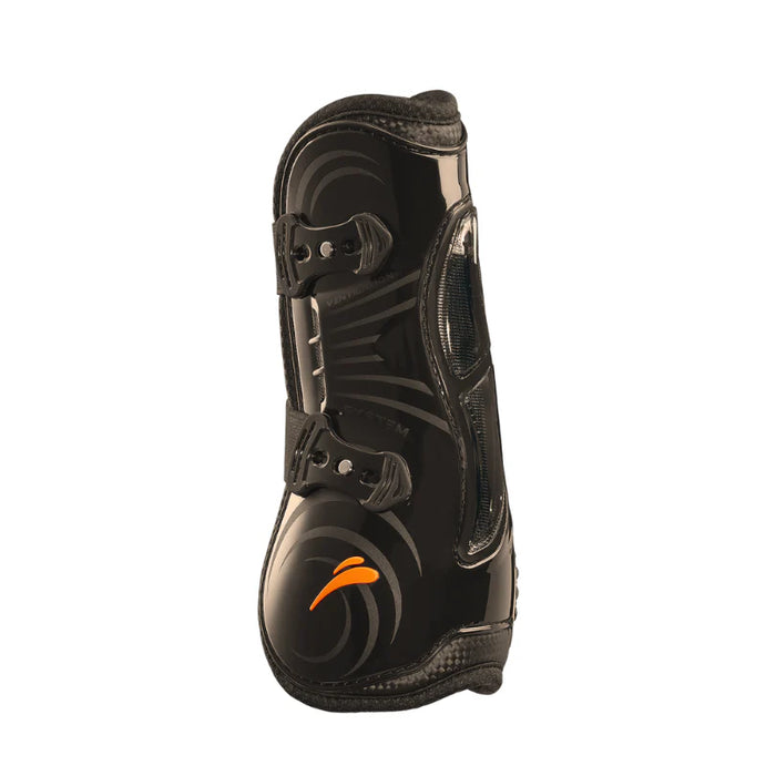 guêtre pour chevaux equick legend airshock, en gel et ultra légère et souple pour la protection des membres des chevaux en CSO. Vendue par fouilhoux fontainebleau
