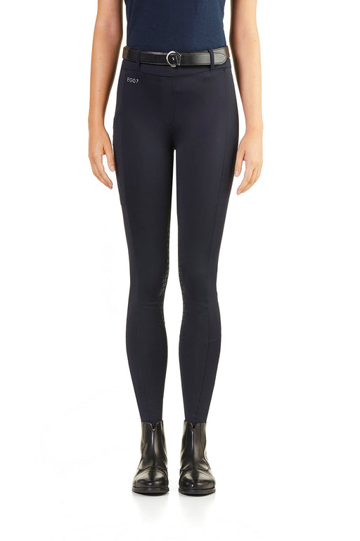 Ego7 pantalon legging pour cavalière, modèle CSO, couleur bleue marine vendu par Fouilhoux Fontainebleau. 