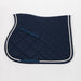 LAMI-CELL - Ensemble Diamond tapis bleu marine, matelassure design, assortie au bonnet marine et blanc. Très élégant pour le concourt de saut d'obstacle